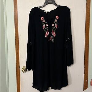 Speed Control Black Long Sleeve Dress Size Medium